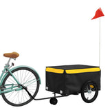 Bike Trailer Black and Yellow 45 kg Iron 94106