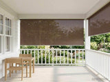 Outdoor Roller Blind 90% UV Block Taupe 300 x 230 cm HDPE 42036165