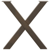 Dining Table Legs X-Shaped 3 pcs Natural Steel 70x cm Steel 4012991