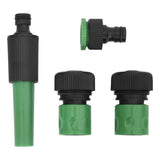 Garden Hose with Fitting Set Green 0.75" 100 m PVC 154386
