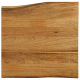 Table Top 60x60x2.5 cm Live Edge Solid Wood Mango 370762