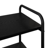Console Table Black Oak 80 x 35 x 75 cm Engineered Wood 8007557
