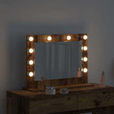 Vanity Mirror Rectangular with Mirror Old Wood 60 x 45 x 18 cm 868315