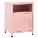 Nightstand Pink 35x35x51 cm Steel 336220