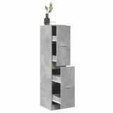 Apothecary Cabinet Concrete Grey 30x41x144.5 cm Engineered Wood 855172