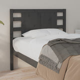 Headboard Grey 106x4x100 cm Solid Wood Pine 818757