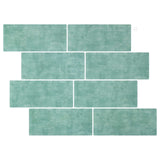 Decorative Stickers 20 pcs Grey Green 29 x 21 cm 42046151