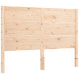 Bed Frame without Mattress Double Solid Wood Pine 3192726