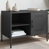 TV Cabinet Black 68x39x50.5 cm Steel 842994