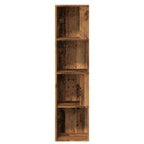 Corner Cabinet Old Wood 33x33x132 cm Engineered Wood 856722
