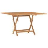 ZNTS Folding Garden Table 110x110x75 cm Solid Wood Teak 362616