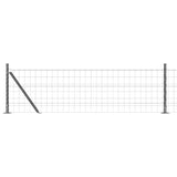 Welded Wire Fence with Concrete Base 25 x 0.4 m 3350946