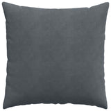 Sofa Pillows 2 pcs Dark Grey 80 x 80 cm Corduroy Fabric 42014058