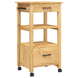 Kitchen Trolley MONZA 48x40x88.5 cm Solid Wood Pine 376085