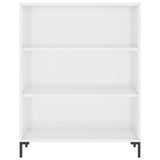 Bookcase High Gloss White 69.5x32.5x90 cm Engineered Wood 828366
