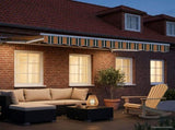 Manual Awning Frame with LEDs 3.5 x 2.5 m 3420608