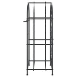 Wine Rack for 33 Bottles Black 45x36x100 cm Wrought Iron 358369