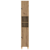 Bathroom Cabinet with Open Shelf ALKMAAR Artisan Oak 896164
