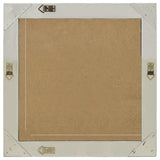 Wall Mirror Baroque Style 60x60 cm Silver 320334