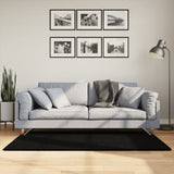 Rug HUARTE Short Pile Soft and Washable Black 80x150 cm 375109