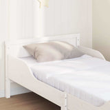 Bed Frame with Mattress White 80 x 200 cm Solid Pine Wood 3385953