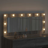 Vanity Mirror Rectangular Grey Sonoma 100 x 45 x 18 cm 868330