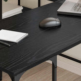 Desk Black Oak 139 x 139 x 75 cm Engineered Wood 882870