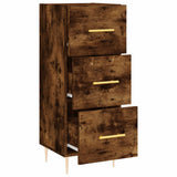 Sideboard Smoked Oak 34.5x34x90 cm Engineered Wood 828593