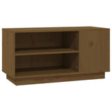TV Cabinet Honey Brown 80x35x40.5 cm Solid Wood Pine 814407