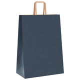Paper Bags 250 pcs with Handles Blue 32x17x44 cm 4101930