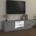 ZNTS TV Cabinet with LED Lights Concrete Grey 120x30x35.5 cm 804287