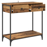 Console Table Old Wood 75 x 34.5 x 75 cm Engineered Wood 882248
