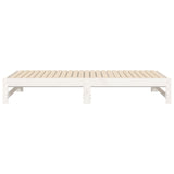 Pull-out Day Bed without Mattress White 2x cm 823420