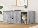 Cat House Grey Sonoma 85 x 55 x 50 cm Engineered Wood 8000740