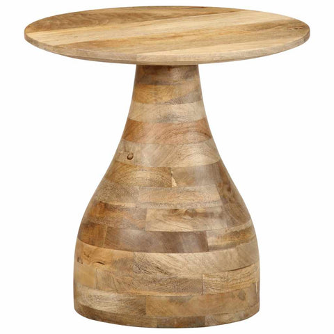 ZNTS Side Table Ø40x40 cm Solid Wood Mango 4017534