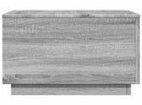Coffee Table with LED Lights Grey Sonoma 50x50x40 cm 839873