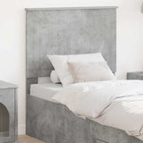 Headboard with Headboard Concrete Grey 80 cm Engineered wood 887817