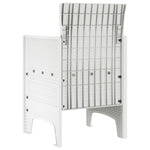 ZNTS Garden Chair Set of 4 White Rattan Standard Durable 847480