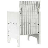 ZNTS Garden Chair Set of 4 White Rattan Standard Durable 847480