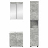 Bathroom Furniture Set TULUM 3 pcs Concrete Grey 3398037