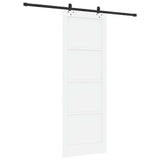Sliding Door ORKDAL White 83 x 232 cm Solid Pine Wood 3445554