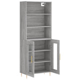 Highboard Grey Sonoma 69.5x34x180 cm Engineered Wood 3189307
