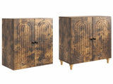 Cabinet Set 2 pcs 66 x 34.5 x 90 cm Engineered Wood 3416444