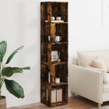 Corner Cabinet Smoked Oak 33x33x164.5 cm Engineered Wood 816026