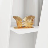 Side Shelf White 33 x 32 x 70.5 cm Engineered Wood 892407