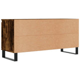 TV Cabinet Smoked Oak 104x35x50 cm Engineered Wood 827025