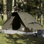 ZNTS Camping Tent Dome 4-Person Brown Waterproof 4009643