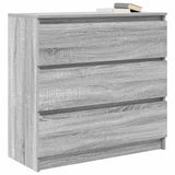 Sideboard Grey Sonoma 80x35x76 cm Engineered Wood 861738