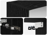 Bathroom Mirror Cabinet Black Oak 100 x 14.5 x 70 cm 889128