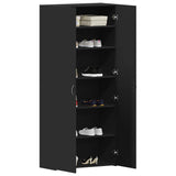 Shoe Cabinet with Door Black 80 x 35.5 x 180 cm Engineered wood 3333837